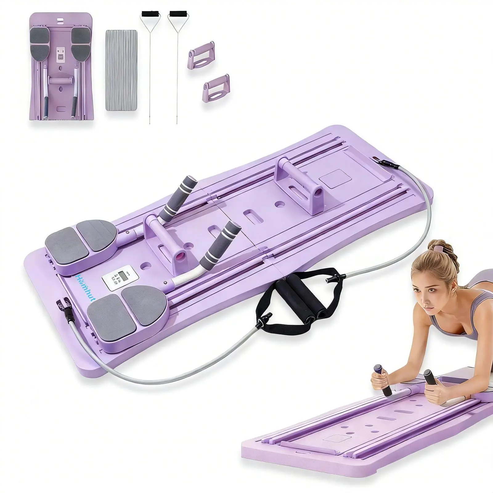 Safe Sports 4in1 Fitness Board Home Full Body Training Smart Timer Fold Storage Comfortable Rebound NonSlip Bottom Sports Equipment