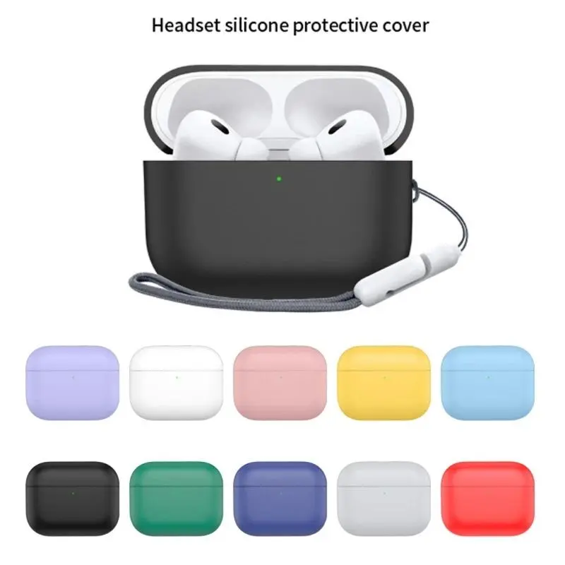 Silicone Protective Cover For Airpods Pro 3 Headphones Wireless Earbuds Full Body Protections Shockproof Protector Sleeve Flexible Case Accessories