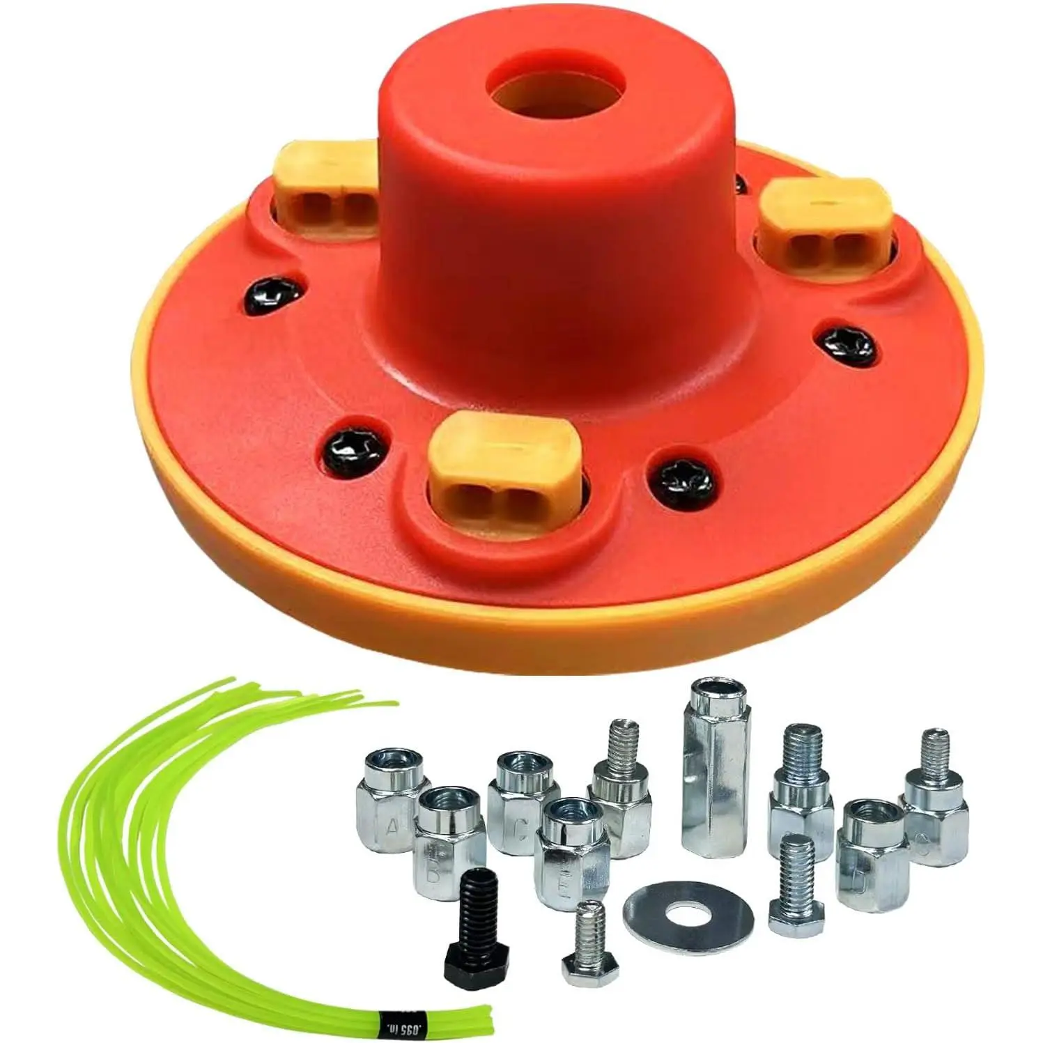 Weed Eater Head, Easy Load String Trimmer Head Weed Wacker Head for Echo, Ego,,, and, Includes 12pcs 1FT-0.095" Trimmer Line