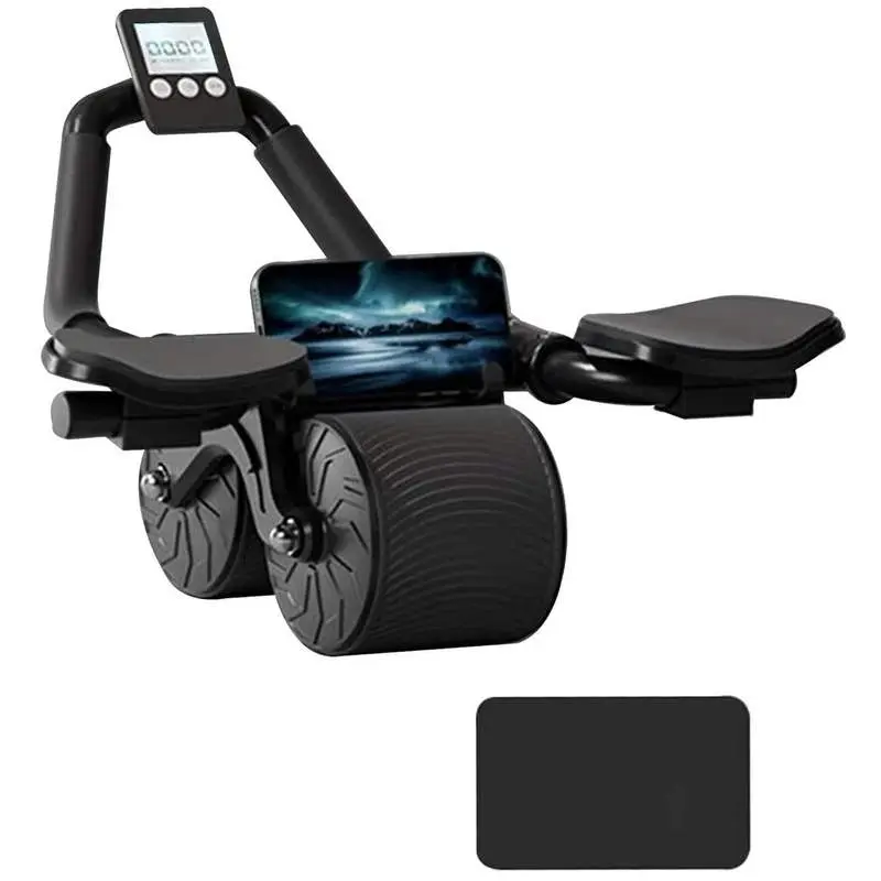TekDeals Elbow Support Automatic Rebound Abdominal Wheel, Ab Roller for Abdominal Exercise Machine, Abs Workout Equipment, Dolly Core Strengthening Trainer Fitness Belly Training