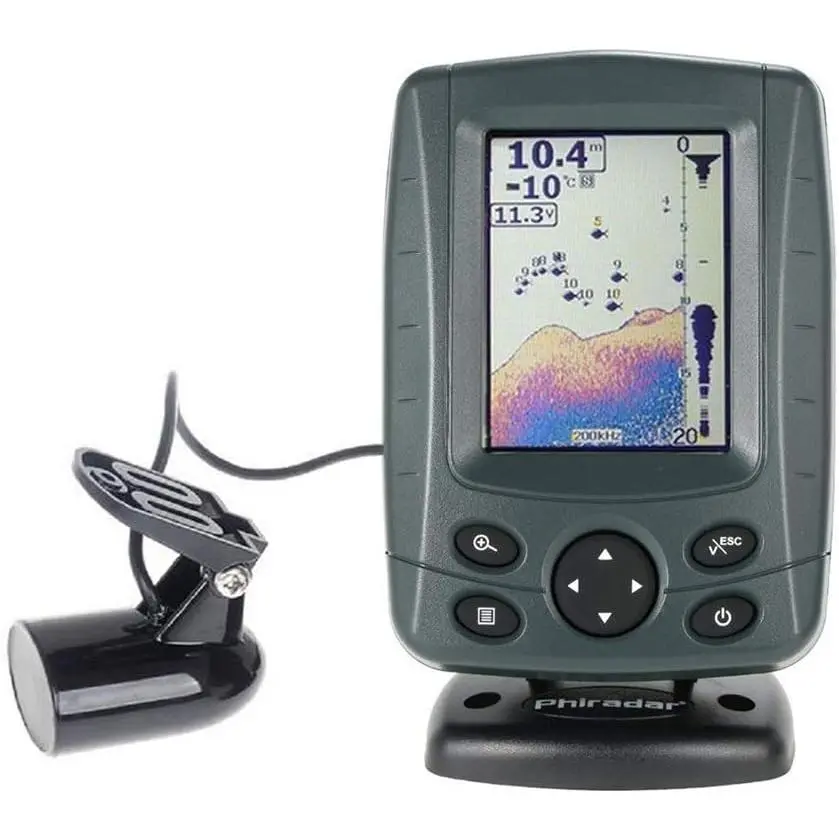 JOYWEE FF688C 3.5"  Color LCD Boat Fish Finder 200KHz/83KHz  Sonar Frequency 80M 240ft Detection Muti-language Auto zoom