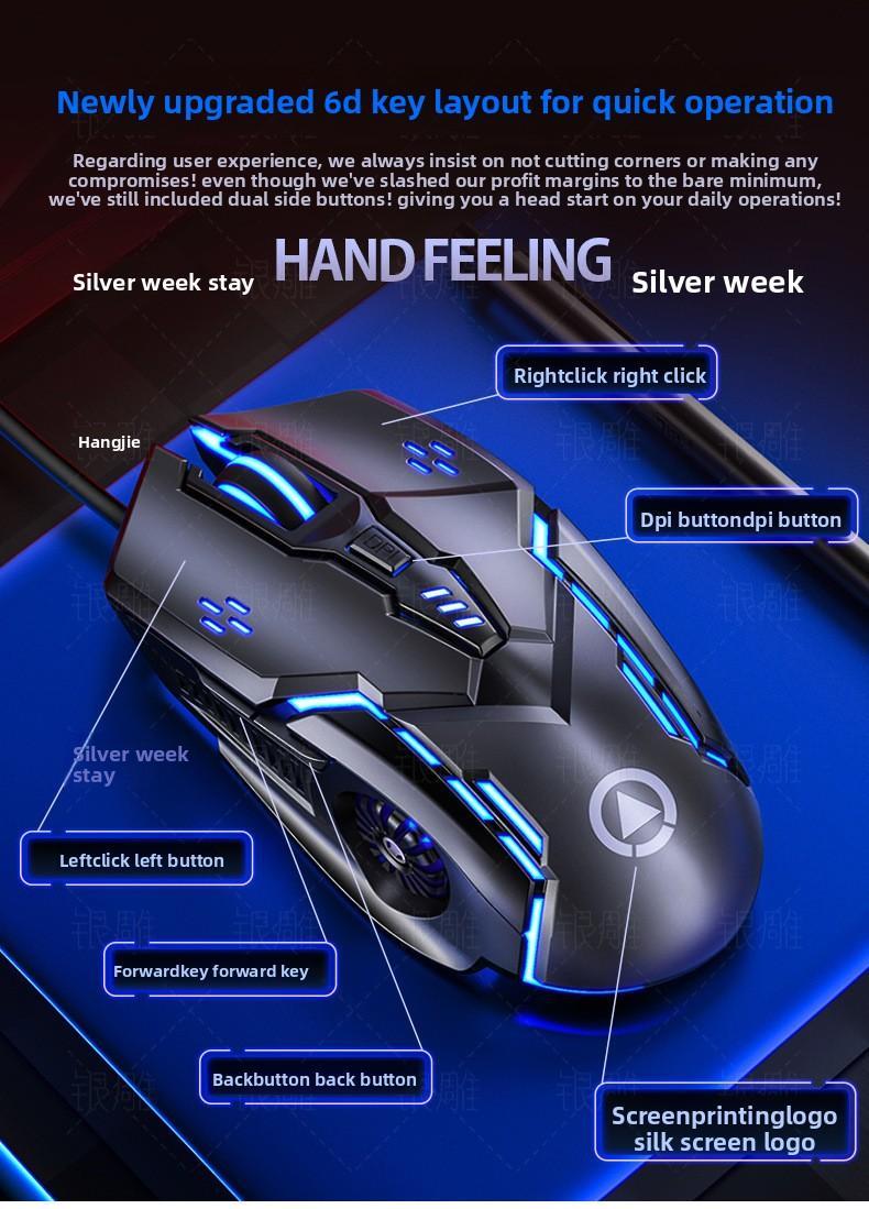 Limited-time offer! Gaming mouse with multi-functional buttons and RGB backlighting, suitable for gaming and office use. Gaming accessories. #Hot Deals (Black Friday) Christmas Sale
