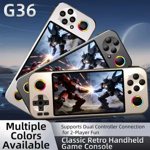 Retro Aluminum Alloy Handheld Game Console, 4.5-Inch IPS Display, 1500mah Battery, 64GB TF Card, Perfect Gift for Boys, Vintage Gaming Machine