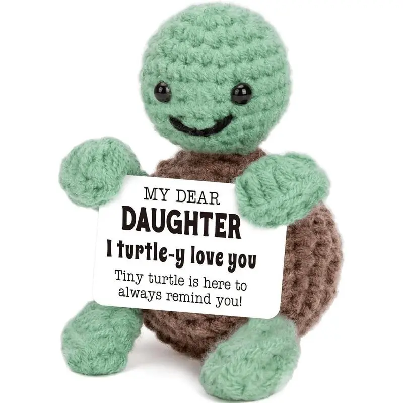 Cute Handmade Crochet Turtle Gift, Express Love and Emotions, Perfect Birthday Present for Daughter-In-Law, Heartwarming Crafted Keepsake