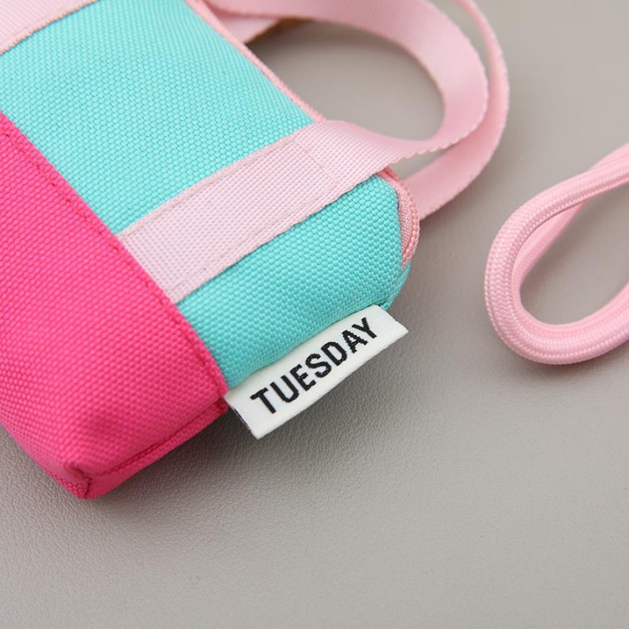 Dopamine Pink Mini Handbag, Multifunctional Purse with Coin & Card Holder Storage