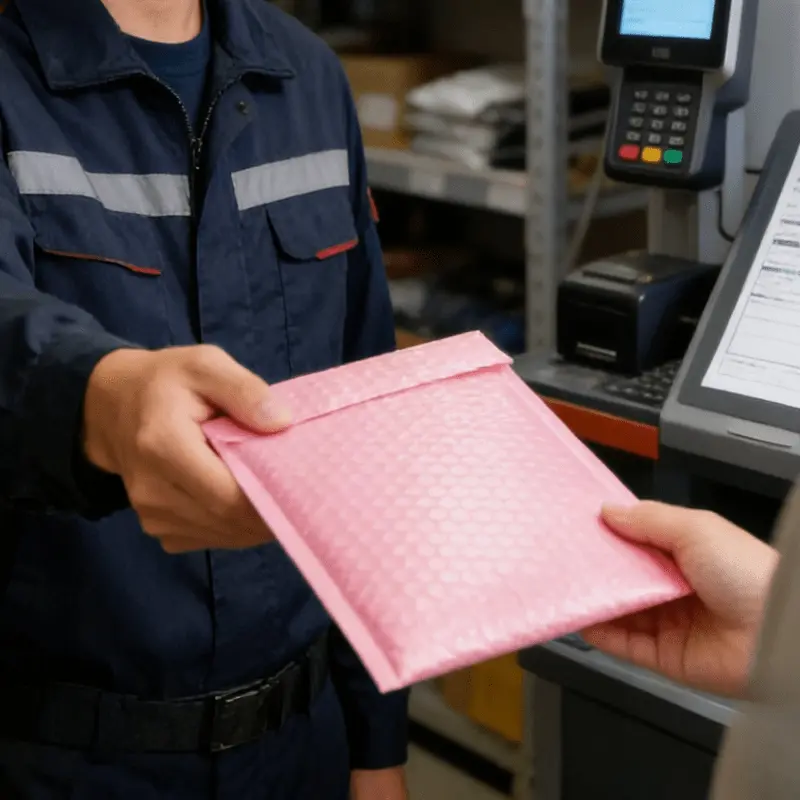 100pcs Cherry Blossom Self-Sealing Bubble Mailers(11x15cm/ 4.33x5.9in) - Polyethylene Lined Padded Envelopes for Jewelry, E-Commerce& Small Business Shipping