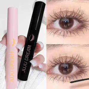 JUJU DREAM Curling Volumizing Mascara, Samll Dense Spiral Brush Grab Every Thin Lash, Lift Curl Thick Separate Eyelashes, Smudge-proof No Clumping No Flaking Long Lasting Formula, Suitable For Sparse Short Lashes Daily Casual Eye Makeup For Beginners