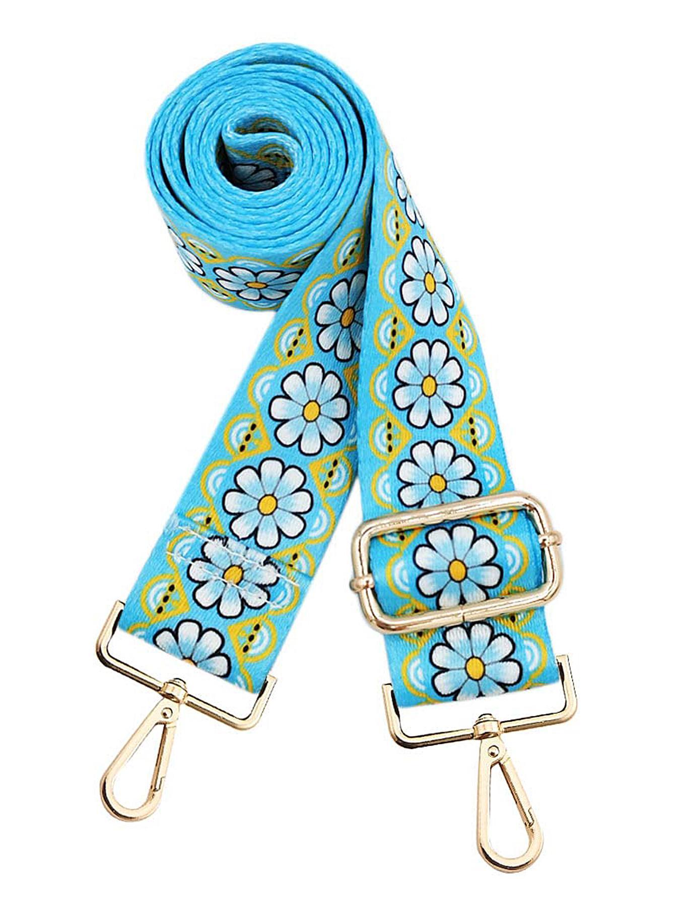 Women's Boho Style Ethnic Pattern Printed Strap, Vintage Trendy Detachable Bag Strap, Chic Retro DIY Bag Accessories