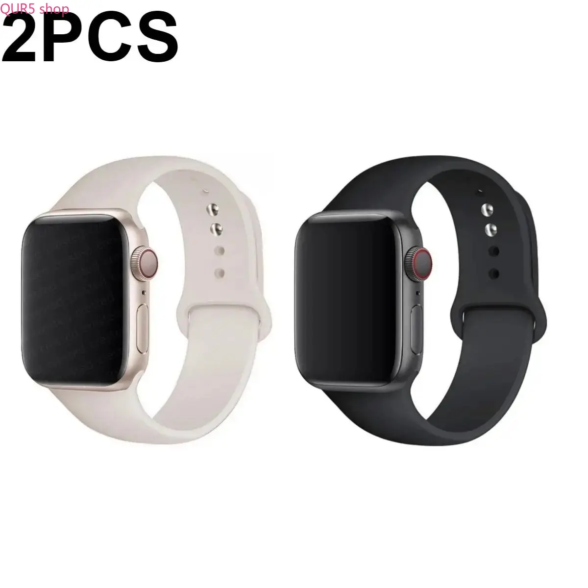 2pcs-2 2026 Trend Sport Silicone Soft Straps, Men's Smartwatch Accessories, Long-Lasting Replacement Bands Fit 38mm-49mm All Models, Ideal For Daily Casual Workout, Men's Accessories, Fashion