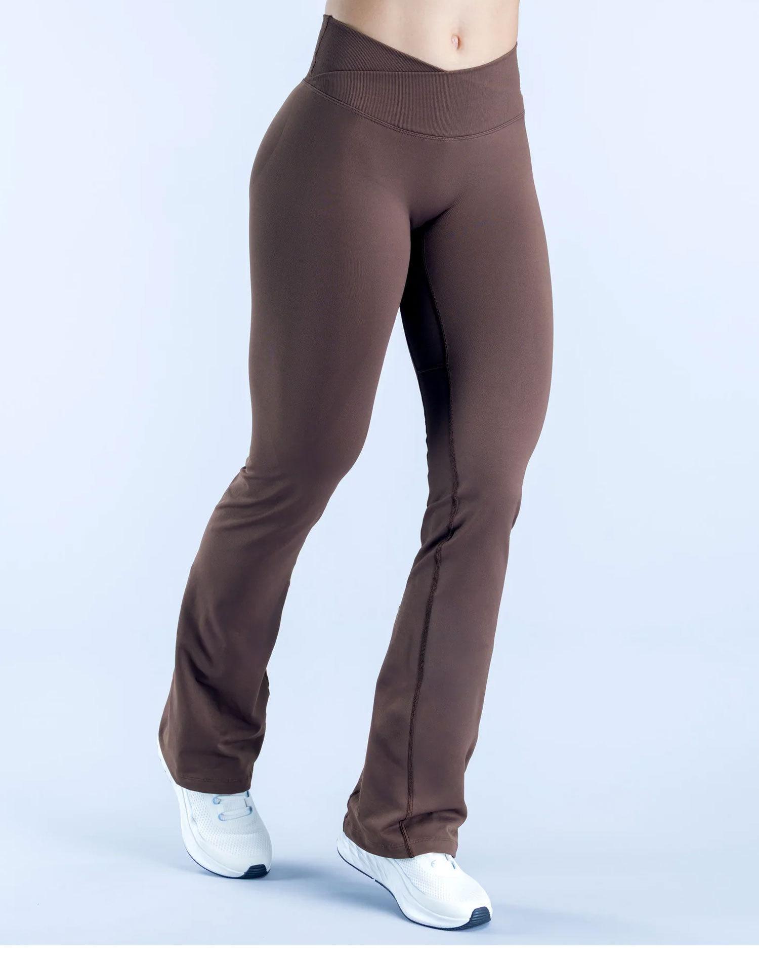 Women Seamless Gym Yoga Leggings High Elastic Cross Leggings Women Fitness Wide-leg Workout Trousers Running Exercise Pants