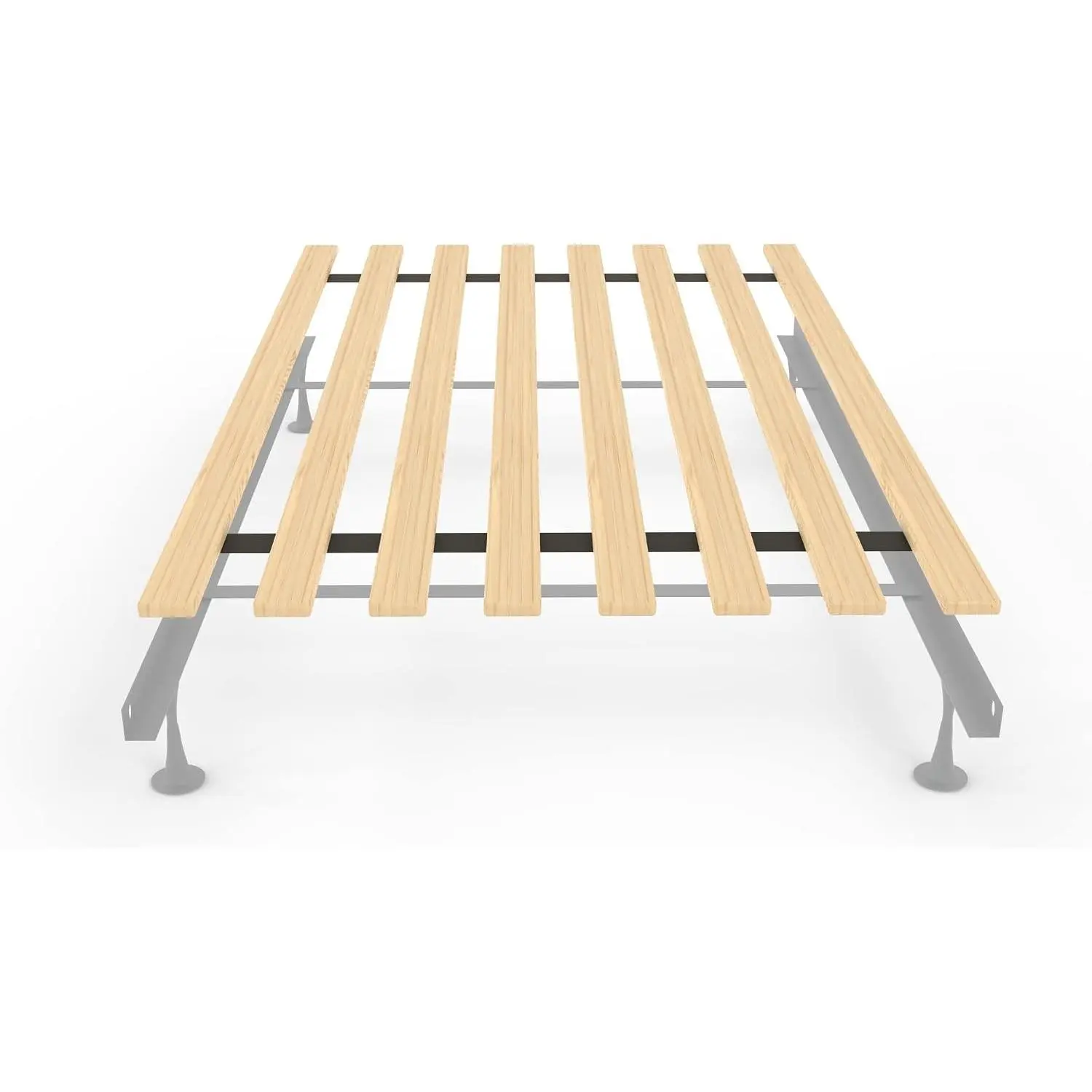 Twin XL Size Heavy-Duty Vertical Wooden Bunkie Board with 0.68-Inch Wooden Slats, Beige