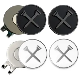 Golf Ball Markers Personlized Logo Enamel with A Strong Magnetic Hat Clips A Premium Golf Gifts for Golfer