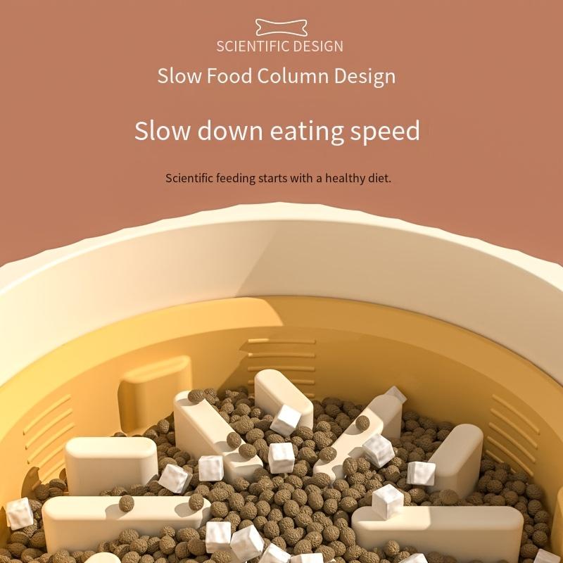 2-in-1 pet slow-eating bowl, spill-proof, suitable for cats and dogs, made of non-slip plastic material, heat-resistant, dishwasher safe - suitable for 1-3 cups of food, treats, and water - helps relieve boredom and anxiety in dogs