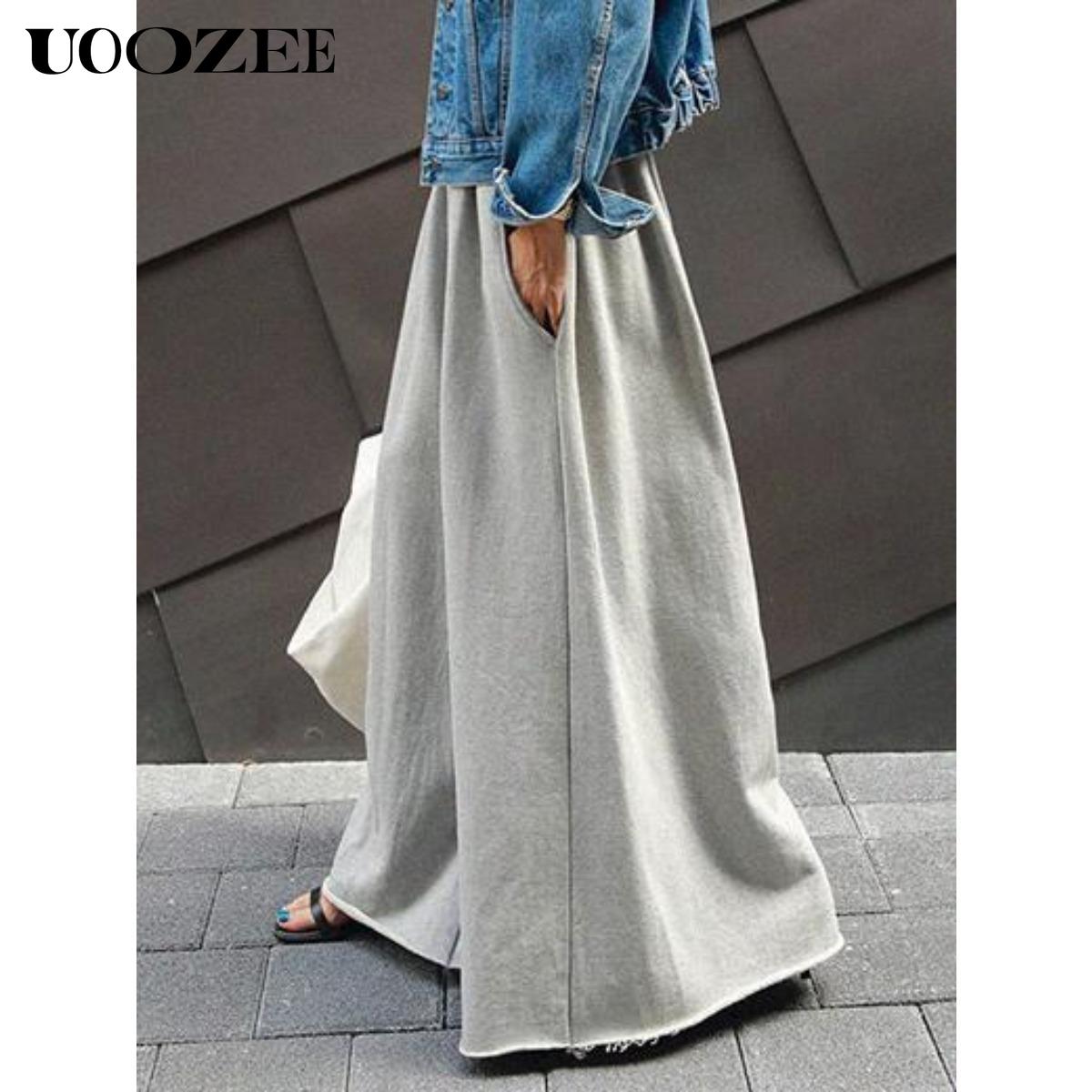 UOOZEE Women's  -Leg Solid Color Pants - Simple and comfortable, no sense of restraint, suitable for casual daily wear, home, easy party  trouser casual loose Womenswear Bottom