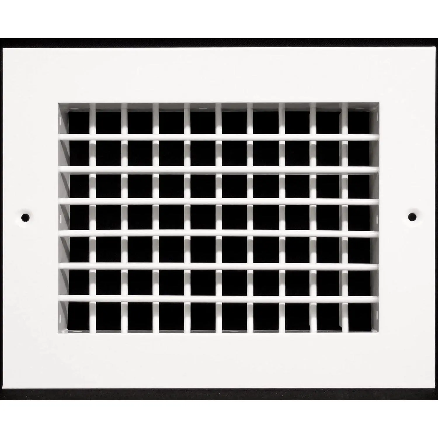 10x6 Double Deflection  Air Vent Cover for Wall or Ceiling Duct Opening - Rust-Proof Adjustable Full Control Airflow Direction Diffuser by  - White - Overall Size: 11.5'" X 7.5"