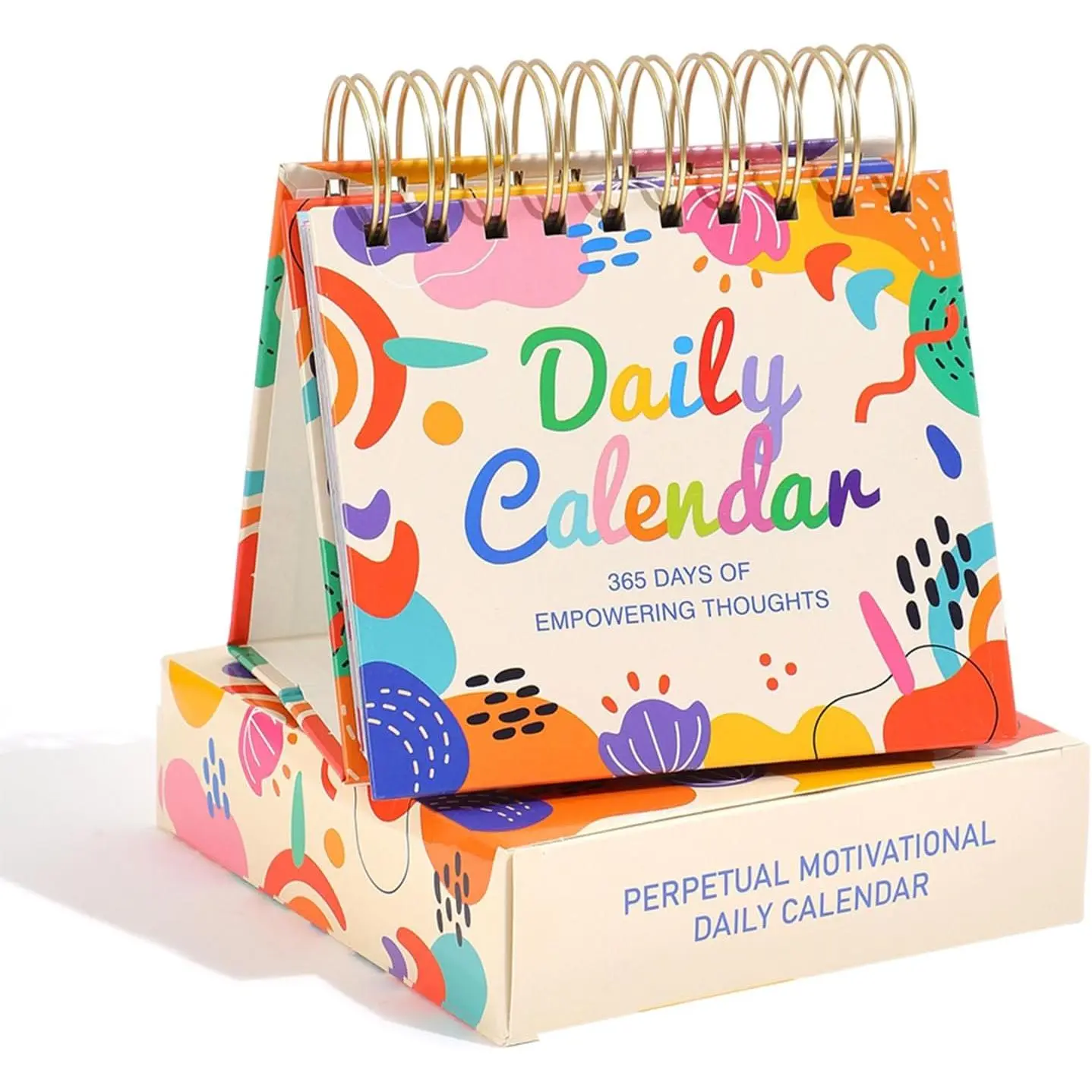 Motivational Desk Calendar Office  Decor for Women, Daily Flip Perpetual Calendar Inspirational Quotes, Inspirational Gifts for Women,Desk Accessories & Office Decor