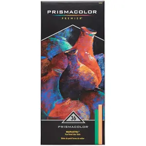 Prismacolor Premier Nupastels, Firm Pastel Color Sticks, 36 Count - For Textures, Blending, Shading