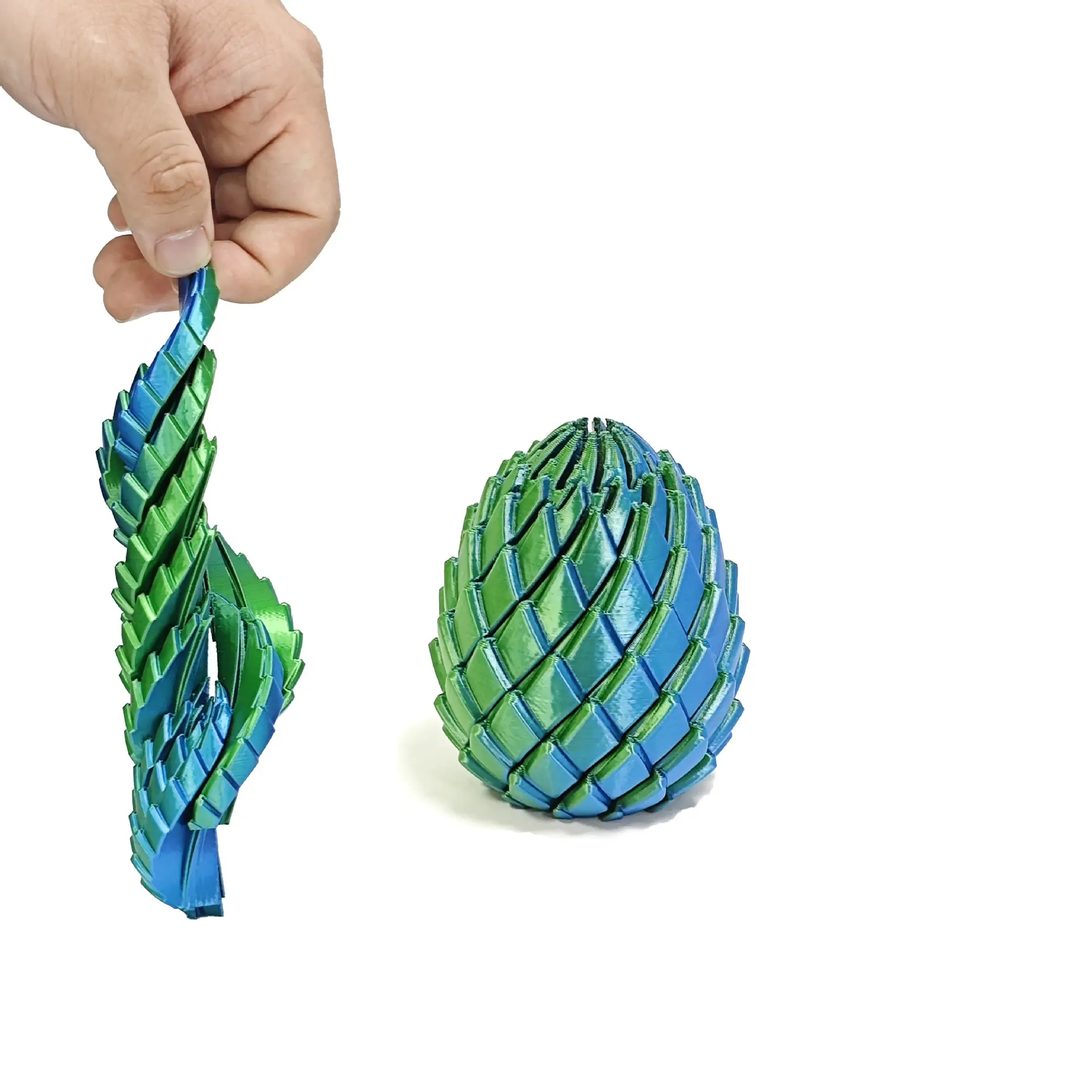 3D Printed Stress Relief Dragon Egg, Transformable Dragon Egg Twister Ball, 3D Print Toy for Anniversary Occasion