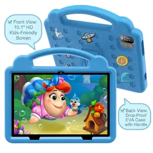 10.1 Inch Android Kids Tablet, Shockproof Case, Battery, WiFi, Parental Control, Educational Apps, Birthday Gift, Christmas Gift