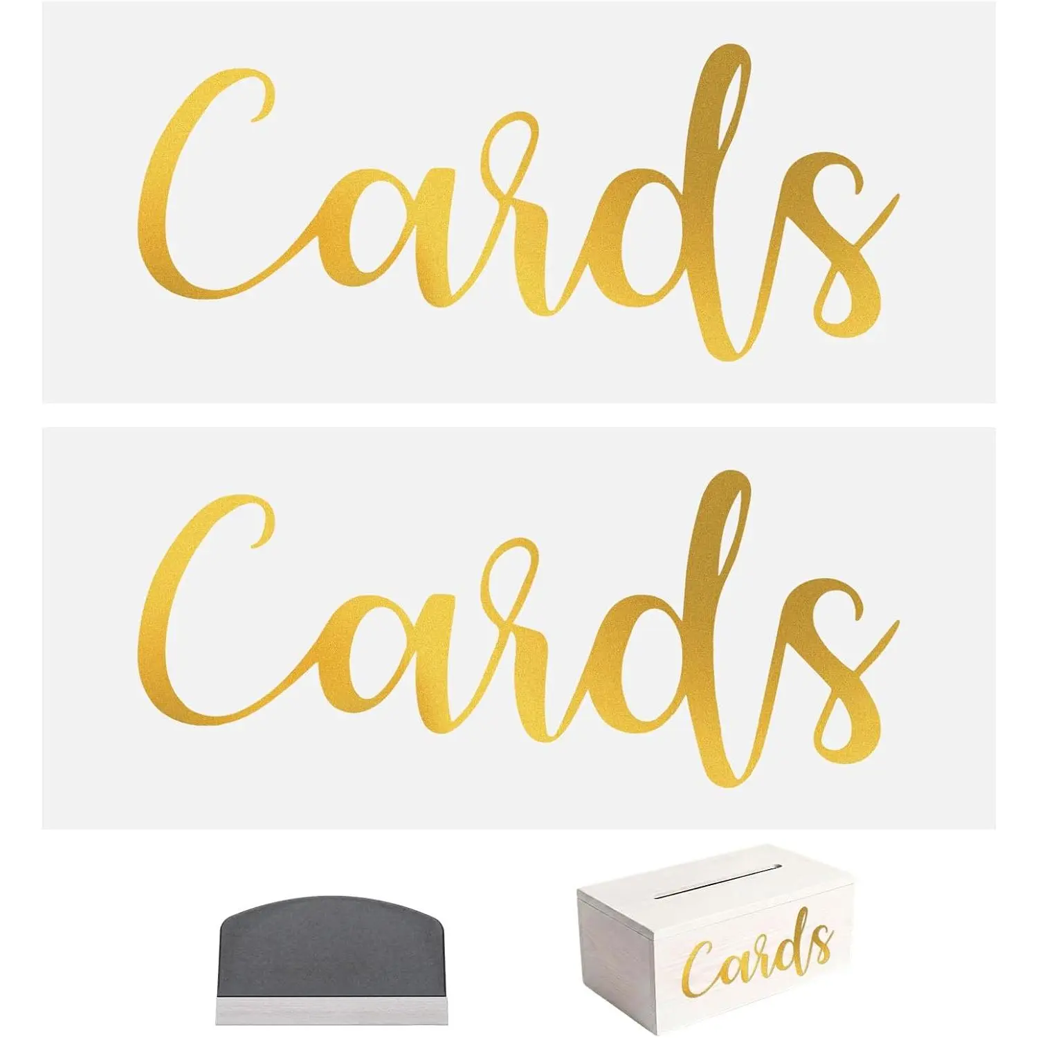 2 count 5.98 Inch Cards Wedding Gifts Box Label Vinyl Decal Sticker Wedding  Stickers for Cards  Card Box Birthday Graduation Party Reception  Decor,