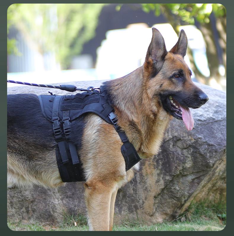 Tactical Dog Harness – Universal Harness, Walking Harness & Safety Harnesses for Small to Large Dogs, Durable Reflective, Easy to Control, No Pull Adjustable Pet Harness, Pet Supplies