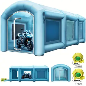 VEVOR Inflatable Paint Booth 29.5x19.7x13 ft Spray Paint Booth, Powerful 1100W+350W Blowers Inflatable Spray Booth with Air Filter System, Car Paint Booth for Car Parking Tent Workstation