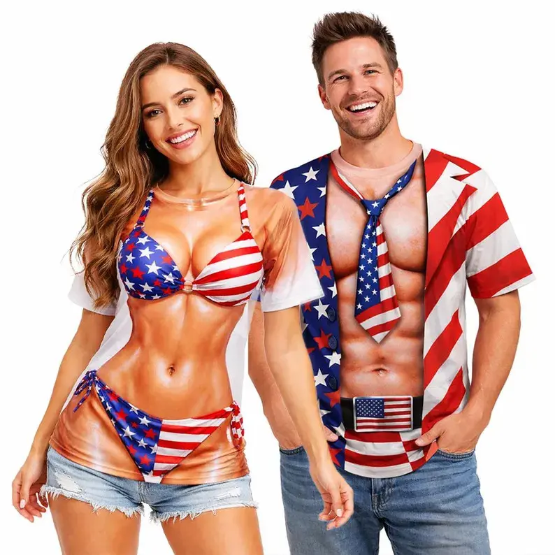 3D Realistic Abs Chest Print Athletic Costume T-Shirt, American Muscle Body Illusion Fun Tee.Lightweight For Gym Workout, Viral Trendy Party Wear, Great Birthday Present For Fitness Fans.#TikTokMadeMeBuyIt#Illusion Graphic Tee#FitnessApparel#FunnyMenGi