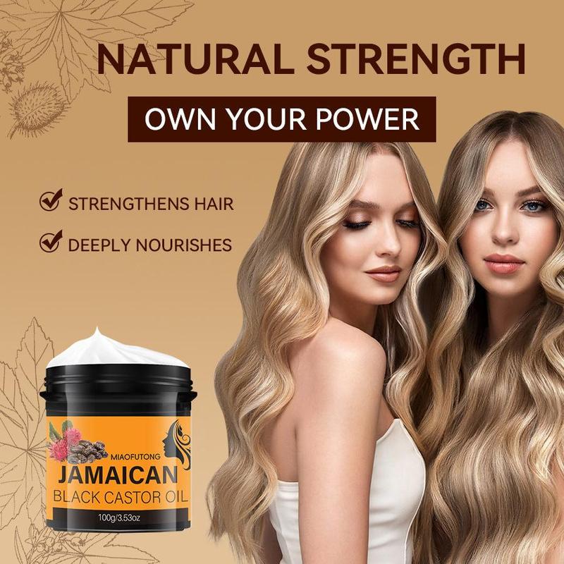 Jamaican Castor Oil, Moisturizing Hair Oil Treatment for Eyelashes & Eyebrows, Hair Care & Styling Product for Women & Men
