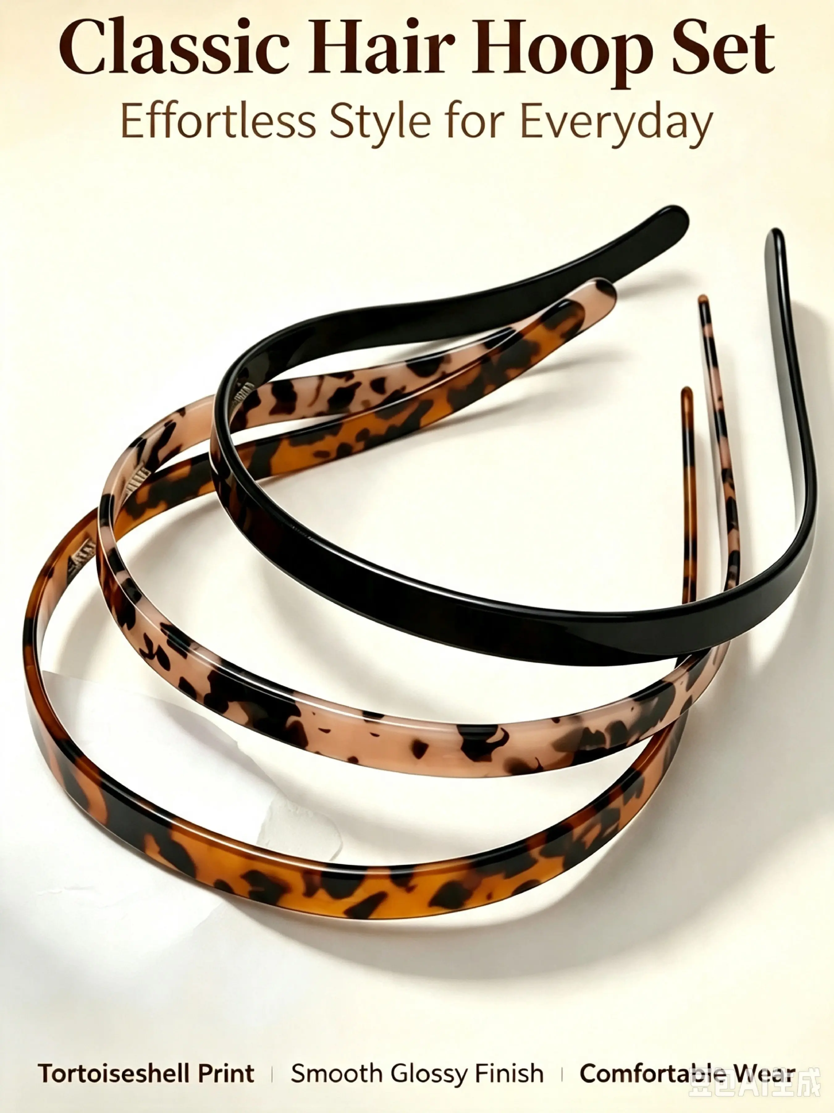 Women's Curved Sunglasses Headband - Flex, No-Pressure Fashion Acetate Chic Hair Accessory for Gifts (Amber)