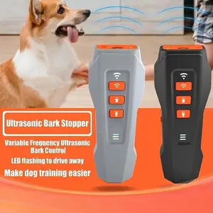 Upgrade Ultra-Sound Dog Barking Deterrent Device, Portable Indoor/outdoor Use, 3 Modes & LED Light, Best Anti-Bark Solution