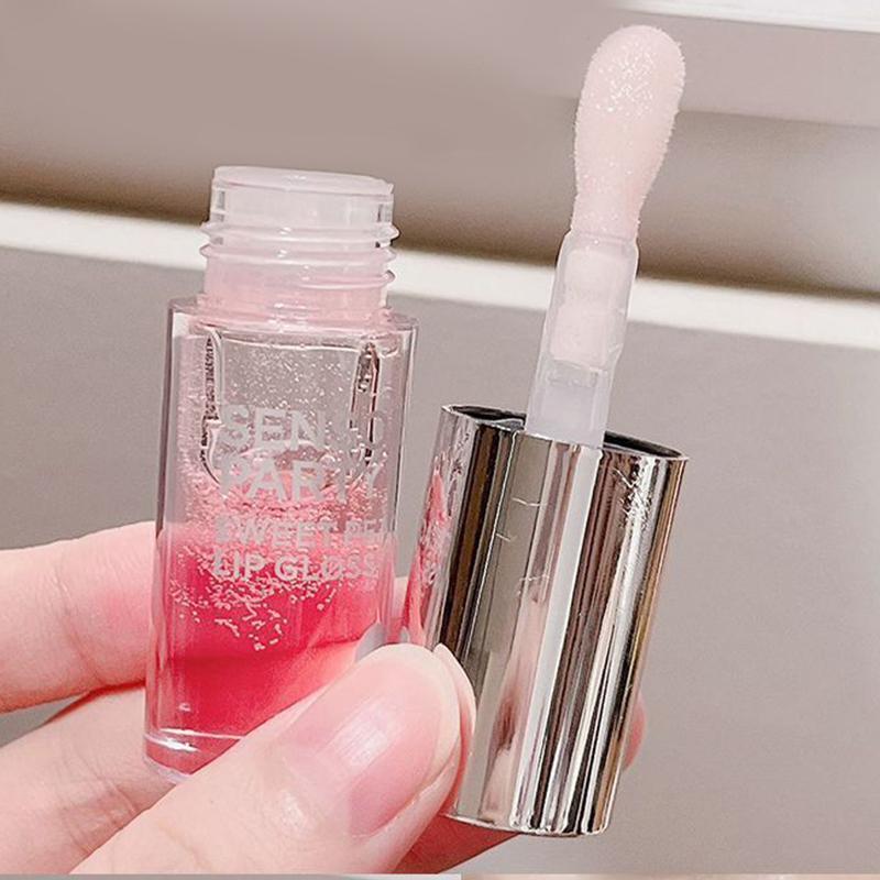 Moisturizing Lip Oil, 2 Counts/set Long Lasting Hydrating Lip Gloss, Glossy Lip Glaze, Portable Lip Plumper for Daily Makeup, Plumping Lip Oil for Girls & Women, Lip Plumper Gloss, Makeup Products Beauty Products