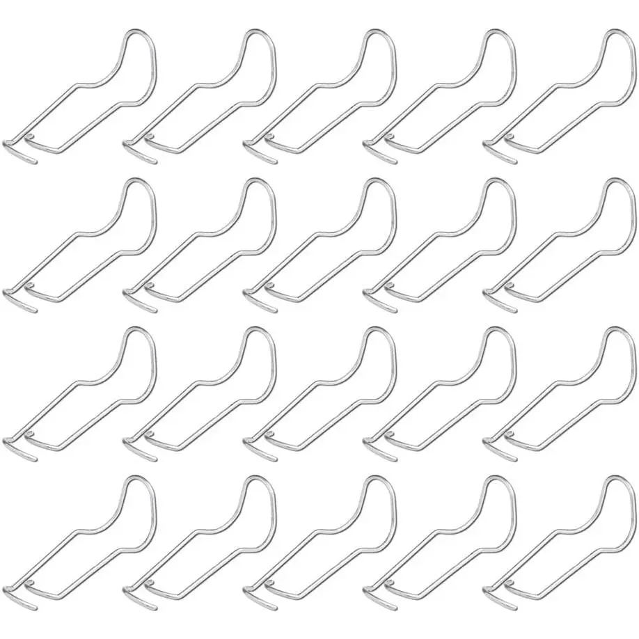 20 count Garden Stake Connector Clamp  Support Spring Clip Oval Tube Fastening Buckle Wire Clip Horticultural Climbing Frame Clamp 11mm/0.43inch for  Greenhouse Construction