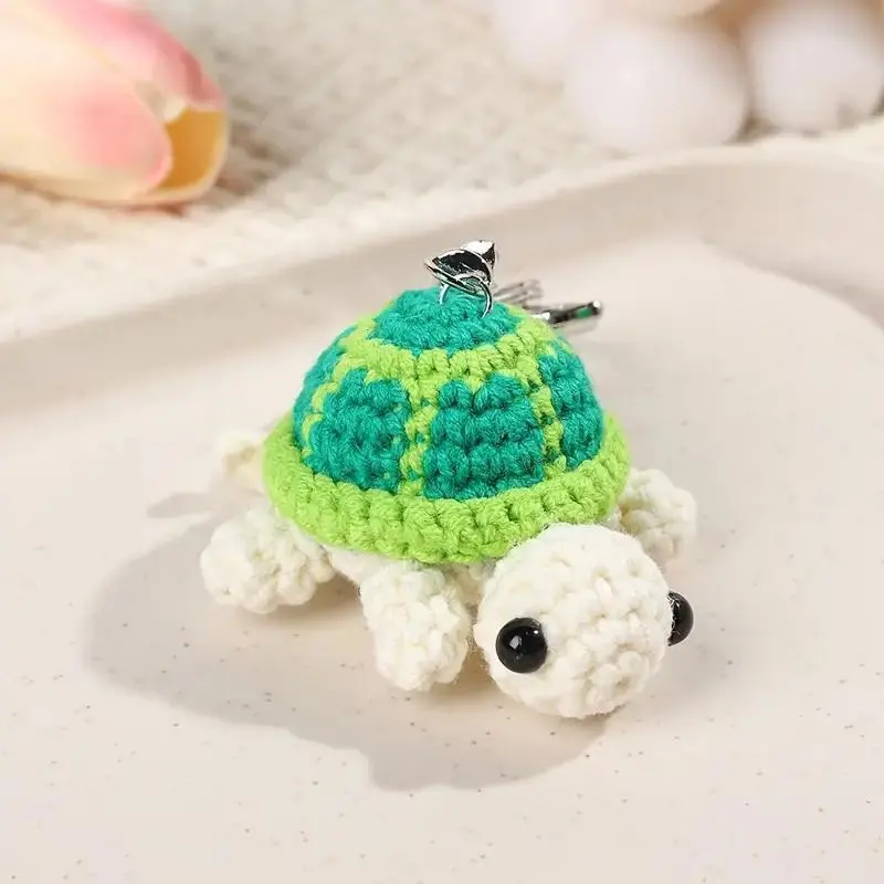 Cute Turtle Keychain, Mini Crochet Turtle Design, Cartoon Bag Charm, Car Pendant, Key Holder, Perfect Gift for Christmas, Thanksgiving, Birthdays
