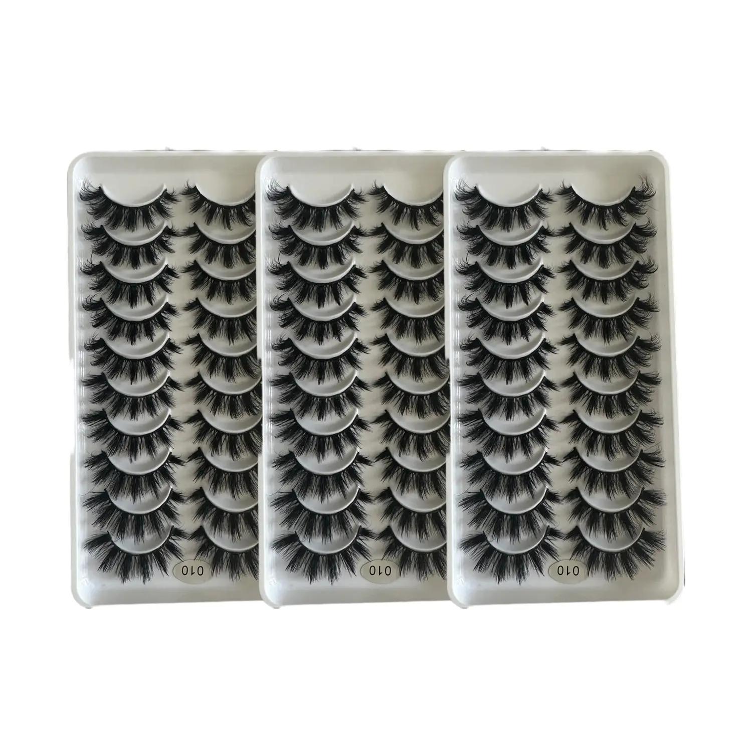 Voluminous False Eyelashes, Volume False Lashes, Fluffy Eyelash Clusters, Curly & Thick Faux Cluster Lashes for Eyelash Extensions, Eye Makeup Product for Women, DIY Eyelash Extension Cosmetic Gift, False Eyelash Set