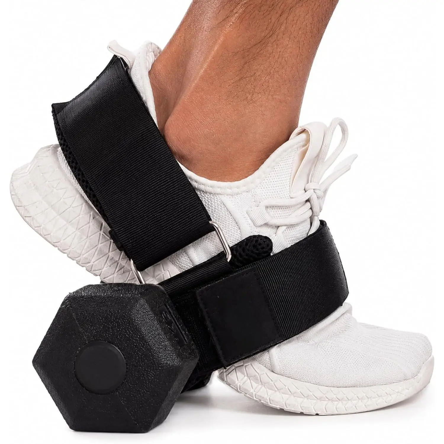 Monkey Foot Dumbbell Attachment for Glute Kickbacks &  Workouts, Adjustable Ankle/Foot Strap for  Gym, Dumbbell Lifting Attachment for  Curls, Foot Weight  Equipment