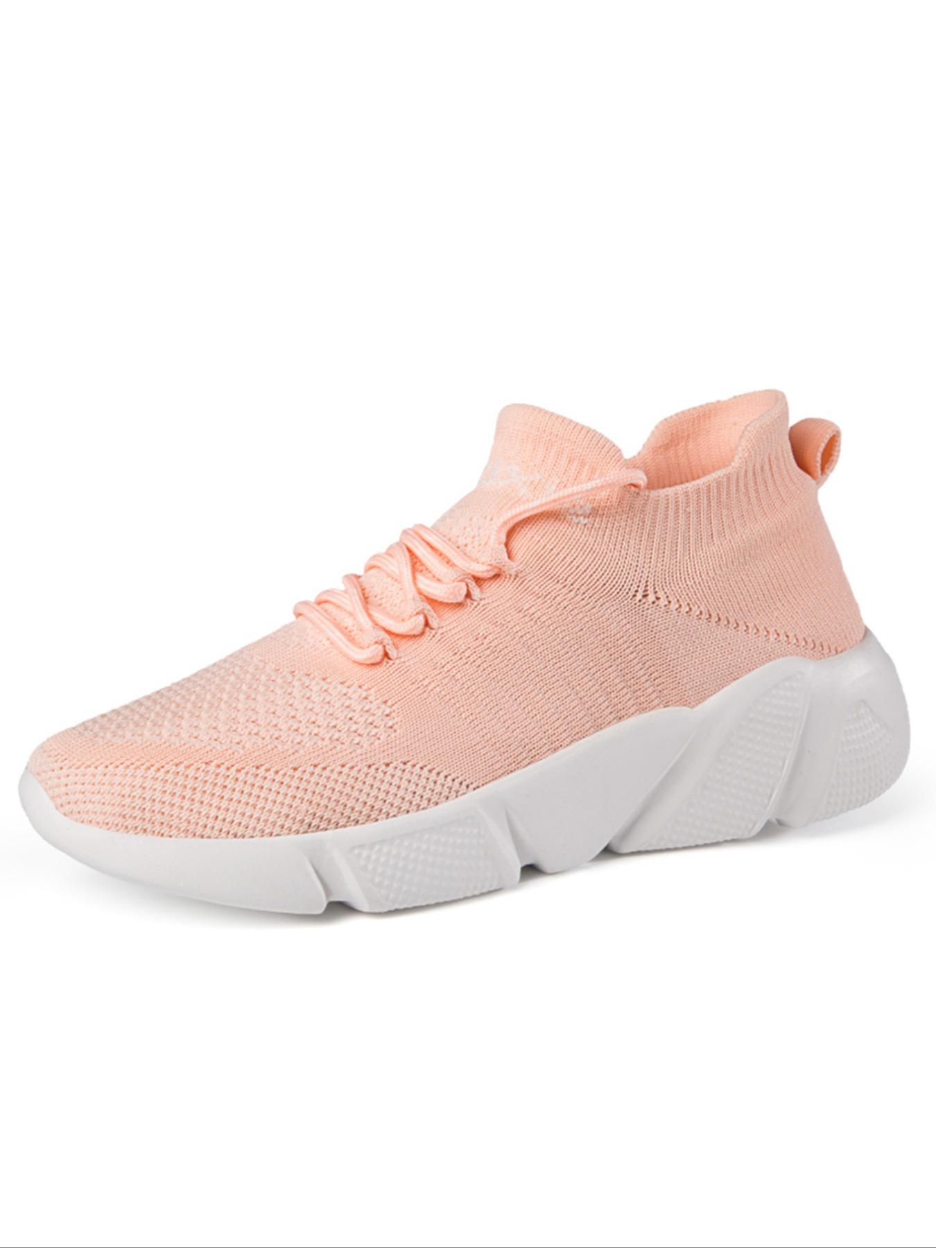 Women's Sporty Lace Up Running Sports Shoes, Casual Comfortable Breathable Walking Shoes, Fashionable Sneakers for Daily Wear