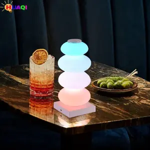 Modern Minimalist Macaron Atmosphere Lamp, Candy Decor Rainbow Night Light, Room LED Desk Lamp, RGB String Lantern, Led Lighting, Minimalist Design, Ambient Vibe Lights, Ambient Glow Light