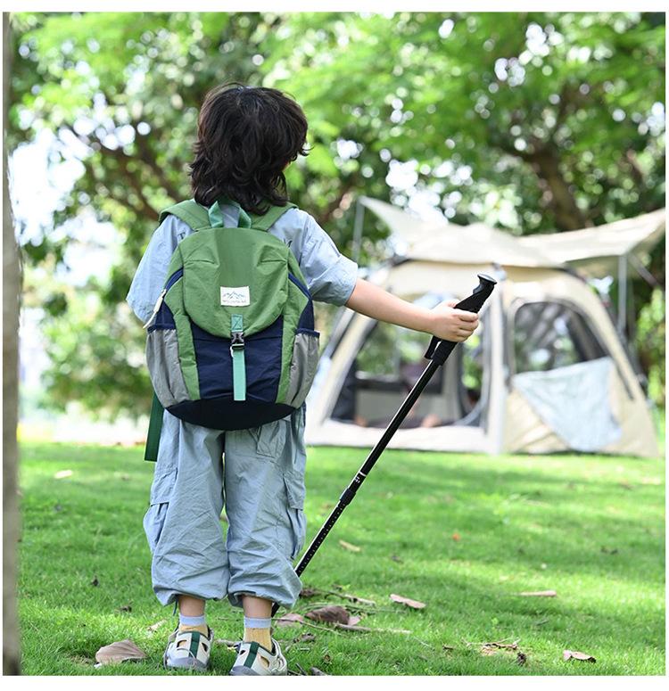Korean-style trendy and cool unisex children's backpack, color-blocking, large capacity, elementary school student schoolbag, casual sports children's travel backpack