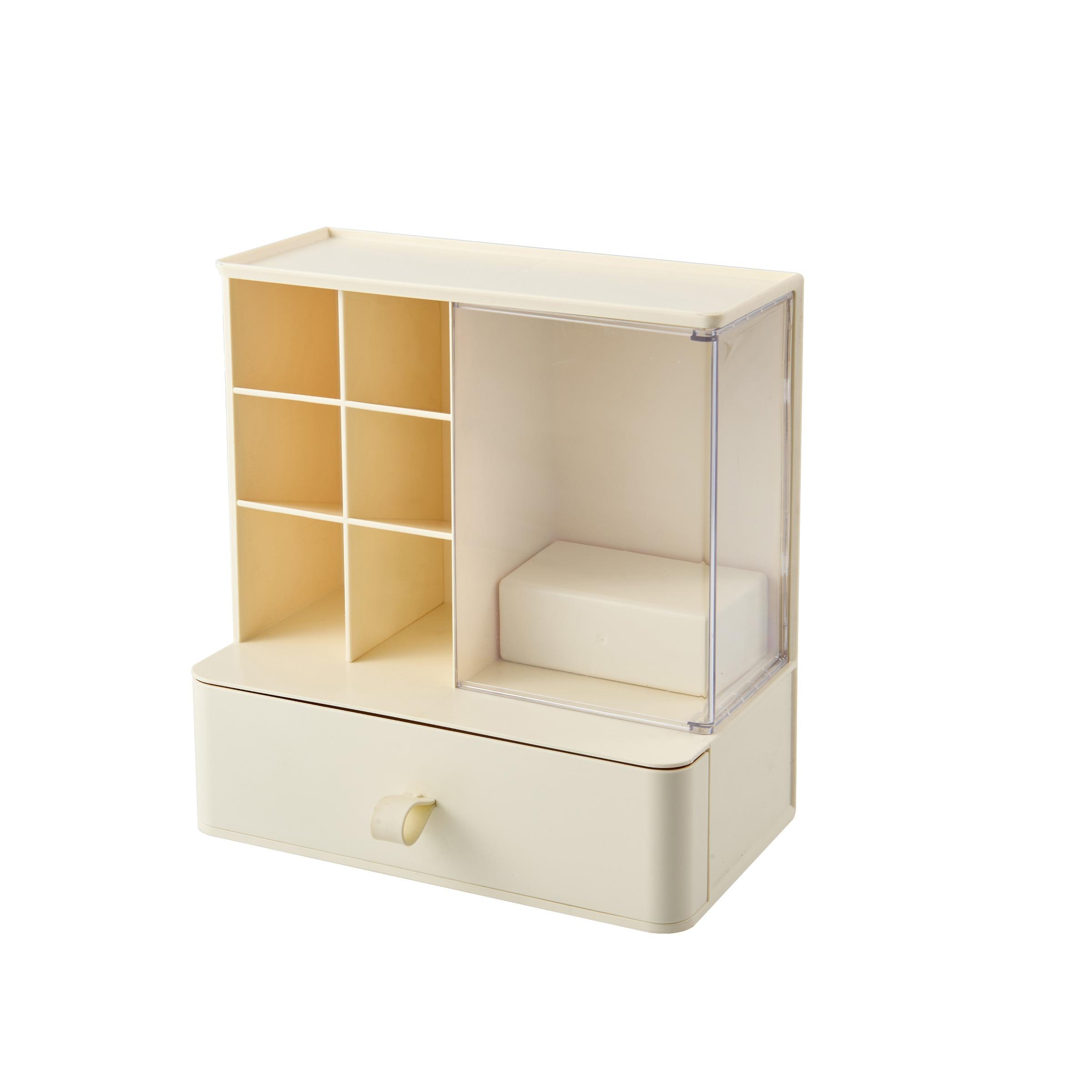 Desktop Stationery Tool Storage Box, Figure Display Case, Multi-Layer Pen Holder, Desk Organizer Tidy, Stationary Organizer Holder, Designed for Toy Collectors & Figurine Enthusiasts