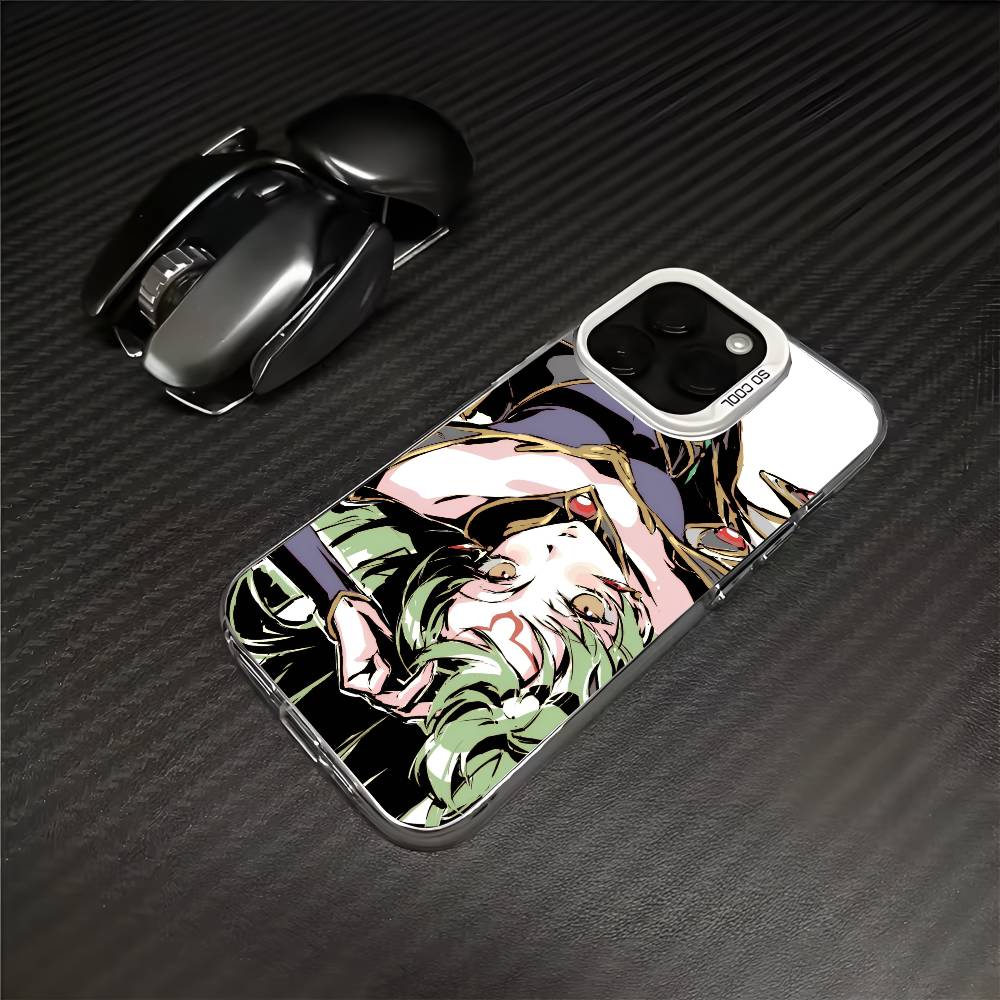 1PC Luxury Comic Code Geass Phone Case For IPhone 17 Air 16 15 14 13 12 11 Pro Max Plus Color Shockproof Back Silver Cove