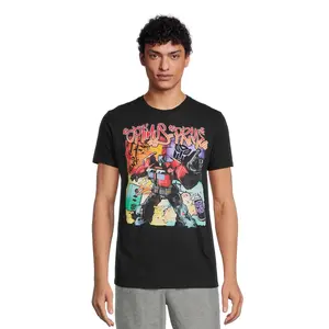 Trending Men Vintage Transformers 40th Anniversary Autobot Graphic Crew Neck Short Sleeve Knit Regular Fit Casual Pullover All Season Fan Tee Tops