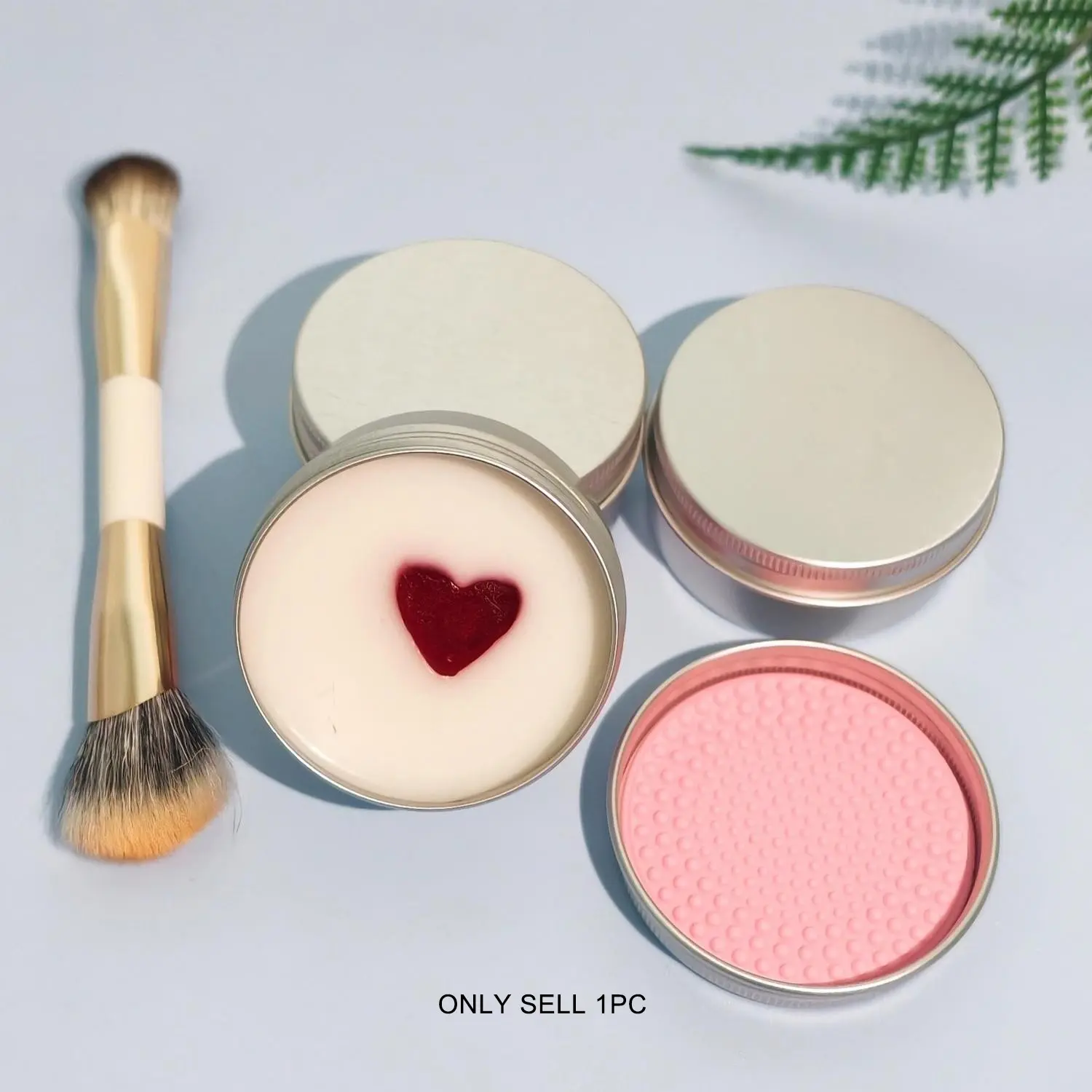 Makeup brush cleaning soap with washing pad, Peach fragrance, Powder puff, beauty tool, Makeup Tool Cleaner, Deep cleaning and maintenance brush, tool cleaning set, Makeup Brush Cleanser