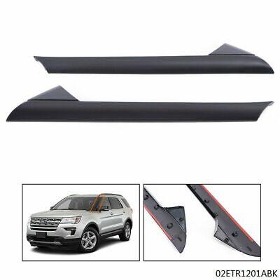G-PLUS Fit For 11-19 Ford Explorer Windshield Outer Trim Pillar Molding Right&Left Side