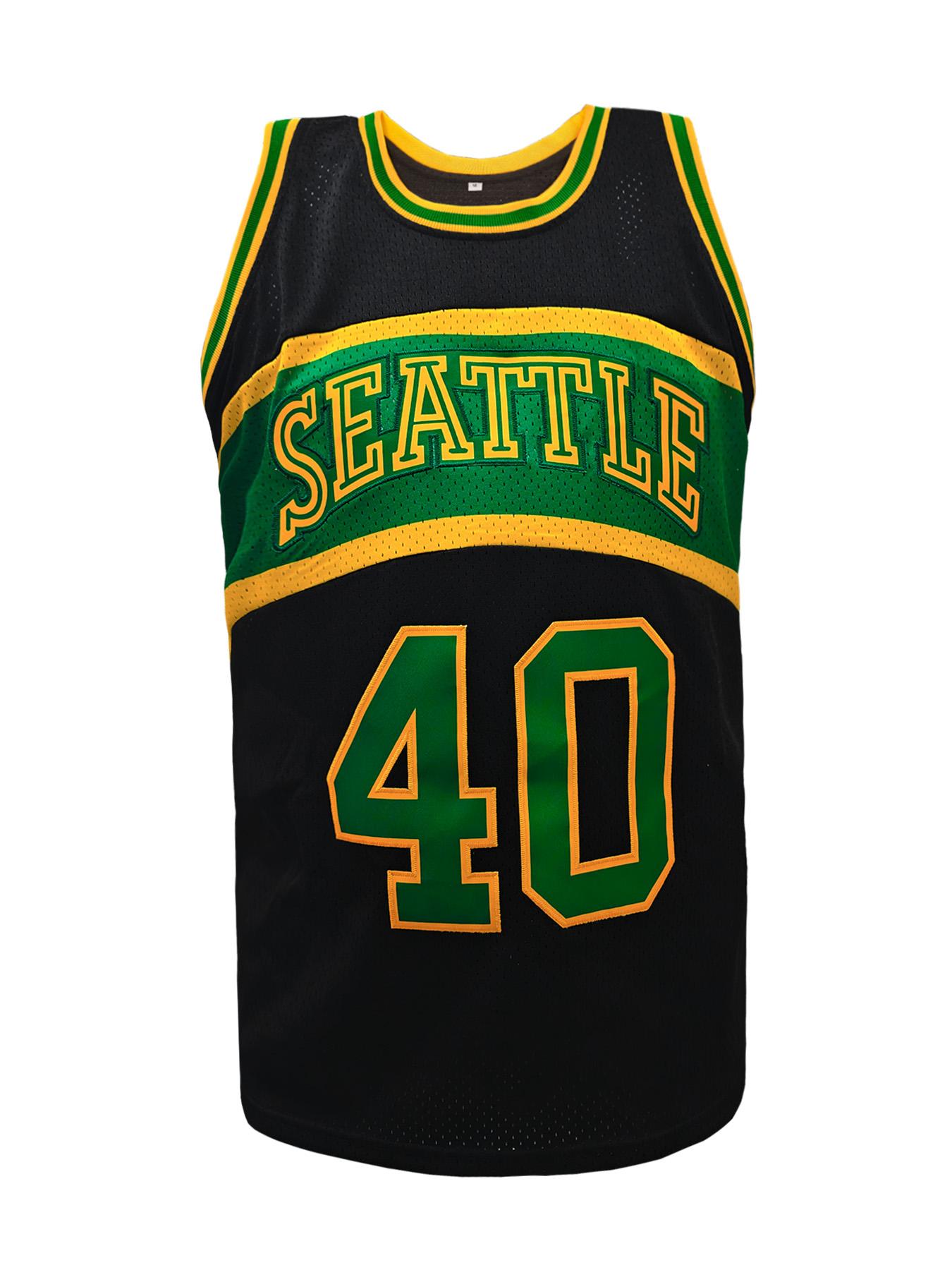 Mens #40 Sports Basketball Black Lightweight Jersey, Breathable Sleeveless Pattern Embroidery Sweatshirt Training Competition Sports Uniforms Suitable for Summer