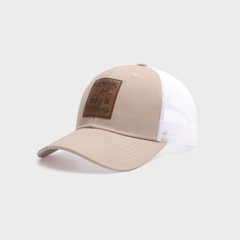 Four Seasons Mesh Baseball Caps Unisex Deer Icon Trucker Cap for Women Men Outdoor Portable Hunting Hiking Fishing Sunscreen Hat