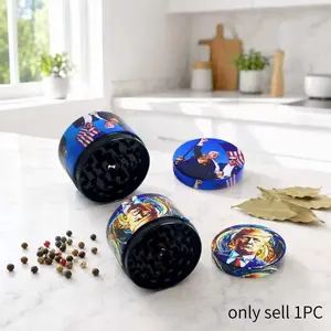 2inch 5cm Mini Manual Pepper Mill Peppercorn Dry Spice Grinder Blue Patriotic Portrait Print Option Compact Kitchen Seasoning Tool Home Cooking Meal Prep