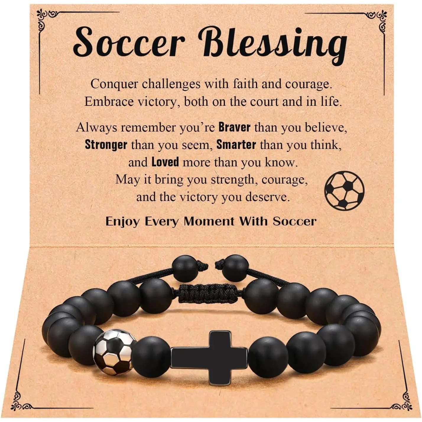 Baseball Basketball Soccer Football  Bracelet for Boys Christmas Valentines Easter Gifts for Son Grandson Nephew