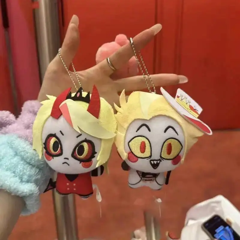10cm Anime Hell Inn Cotton Doll Hazbin Hotel Lucifer Peripherals Toy Hot Movie Cute Imitation Plush Doll Pendant Gift For Fans