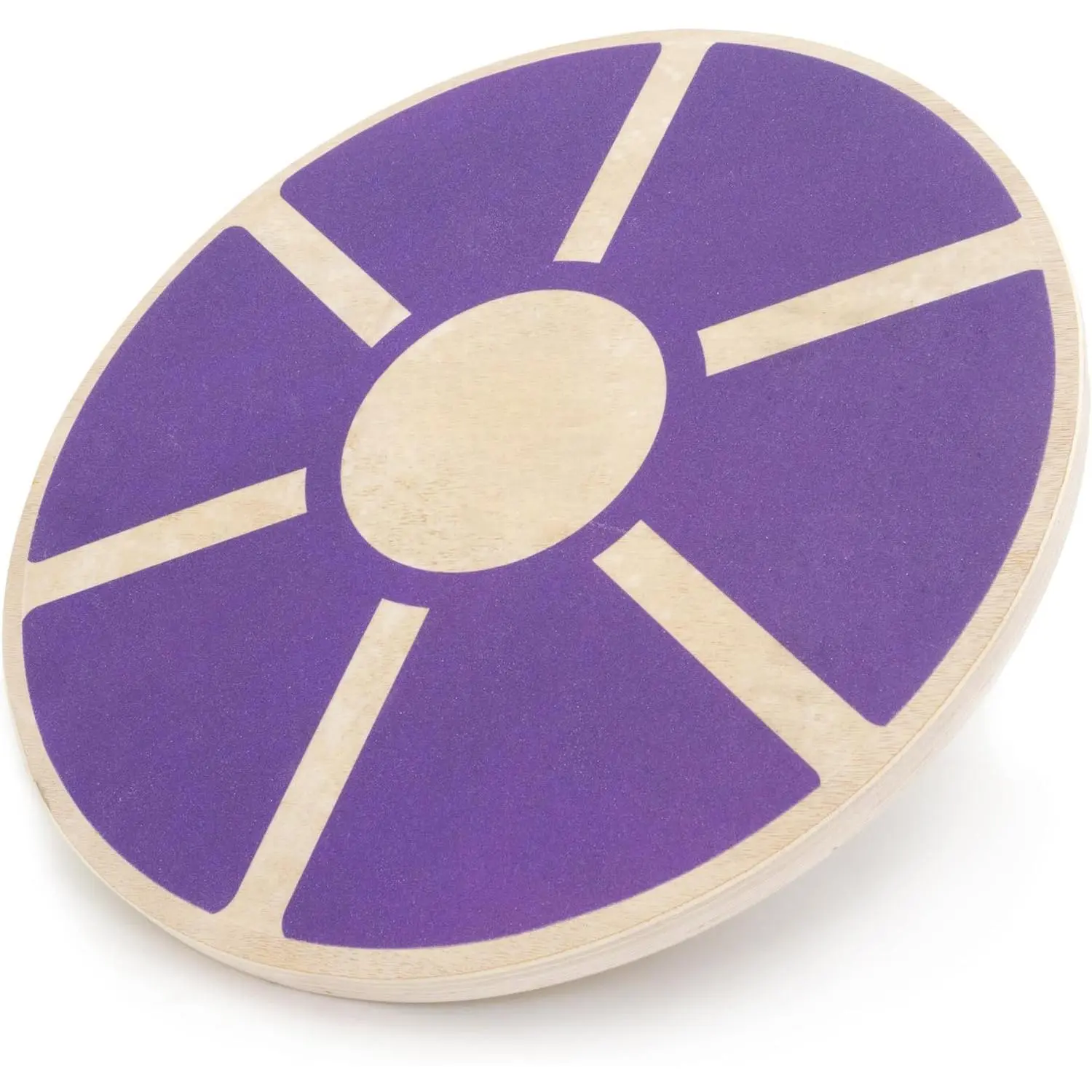 Wooden Non-Slip Wobble Balance Board 💪   360 °   Rotation Core Trainer, 15.75in (39.5cm) Diameter for Stability Workout, Full Body Exercise & Physical Therapy