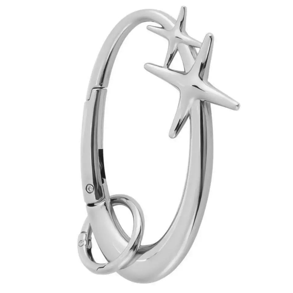 Y2K Star Carabiner Clip, Trendy Bag Charm & Belt Loop Accessory